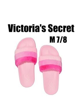 VICTORIA'S SECRET
Striped Faux Fur Slides
